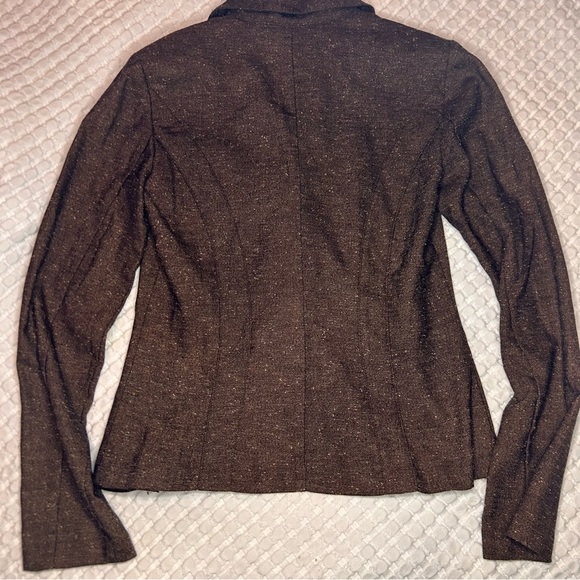 BCX Brown Herringbone Tweed Blazer Jacket | Size Small - Picture 3 of 8